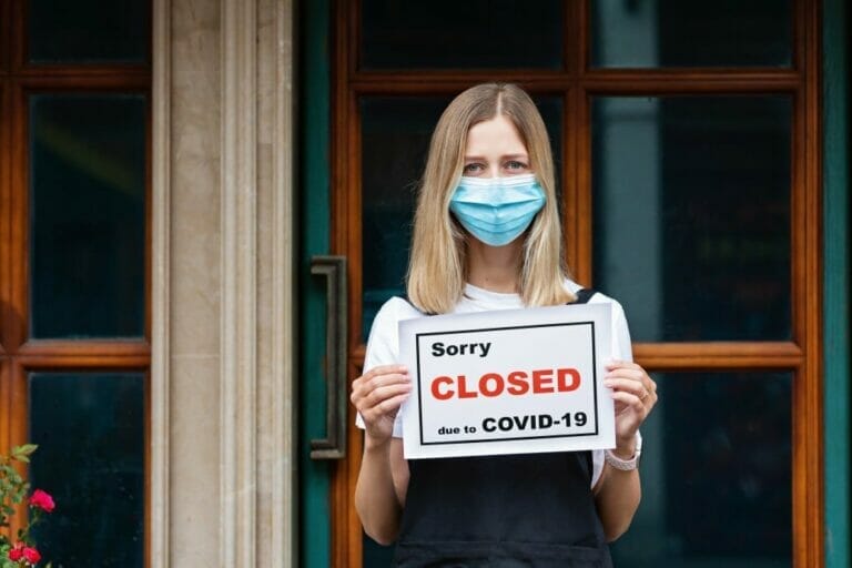 Coronavirus Covid 19 Cafe Closed Bar Small Business Virus Pandemic Restaurant Quarantine Epidemic T20 Yn3pv9