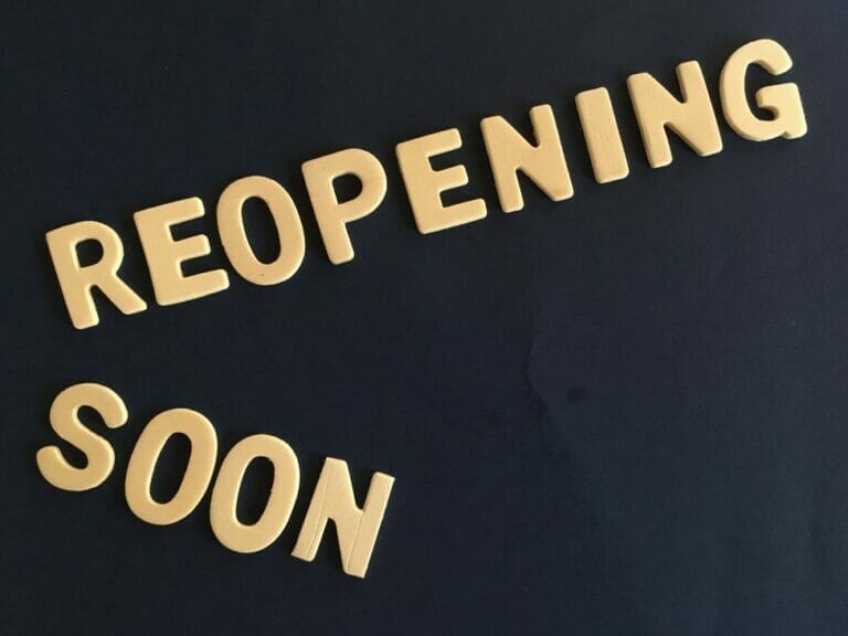 Reopening Soon Words On Wall Words In Wild Covid 19 Stores Closed Buying Online Restaurants Closed T20 P0GYld