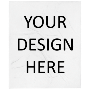 Throw Blanket – Design Your Own (Vertical)